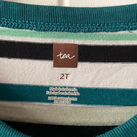 Tea Collection Striped Tee size 2T - Picture 2 of 3